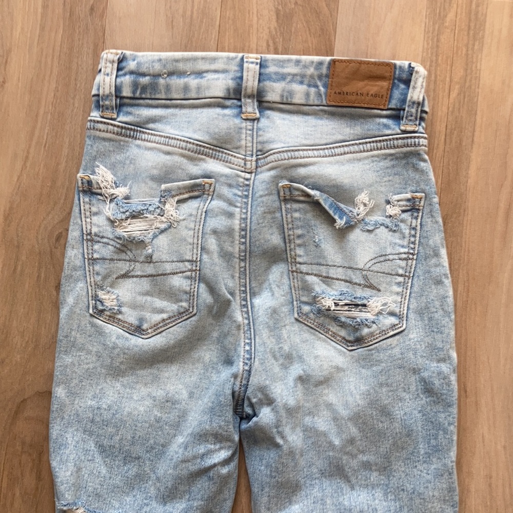 American Eagle Curvy super high rise jegging next level stretch size 00 short - Picture 12 of 17